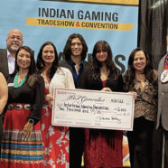 BMM Testlabs Makes Donation to Intertribal Education Foundation at Indian Gaming Tradeshow